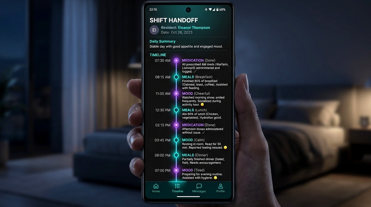 Dementia Care Team Communication App